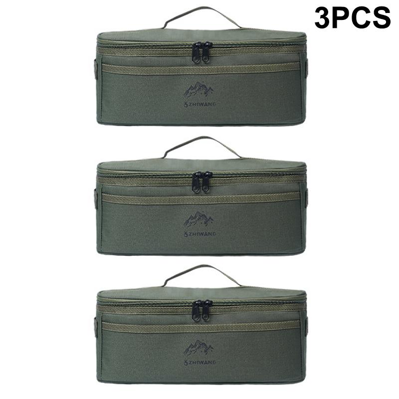 Outdoor Camping Tableware Storage Bag Large Capacity Cutlery Pouch Multi-Functional Portable Picnic Bags Waterproof Handbag