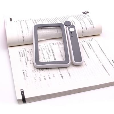 Handheld Magnifiers USB Charging Folding Loupe 650mAh Lighted Magnifying Glass with Power Display for Elderly Reading Newspapers