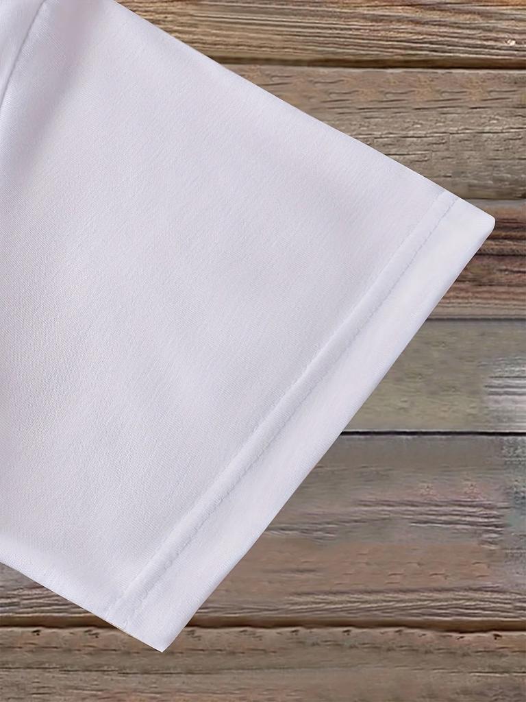 Women'S Classic White T-Shirt Vintage Print Casual Crew Neck Short Sleeve Casual Women T Shirt Fashion Women Clothes