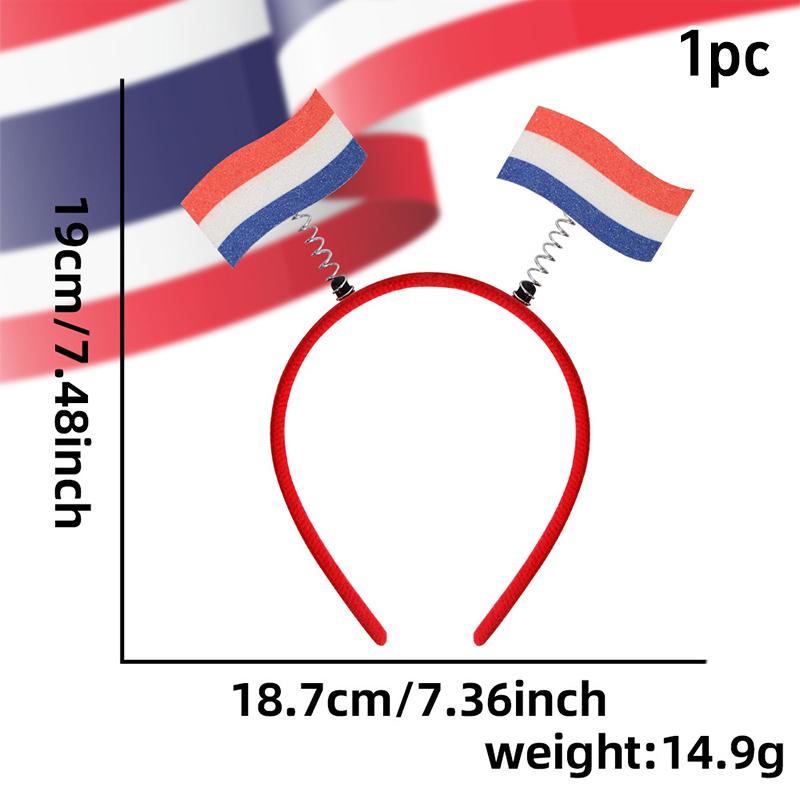 National Flag Headband Decoration ball game Fan Party Decoration Headband National Flag Headband Hair Accessories For Woman Man