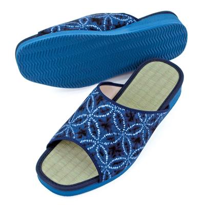 Slippers Tatami Made In Japan LL Size Sandals Indoor Tatami Igusa Cloisonne [Takeharu] Men's (550)