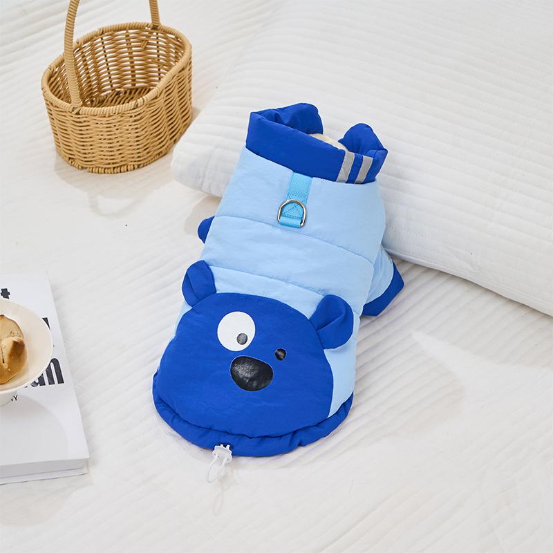 Dog Winter Coat Pet Fleece Jacket Cute Bear Dog Outfit, Warm Winter Clothes for Small Medium Like Chihuahua, Pomeranian