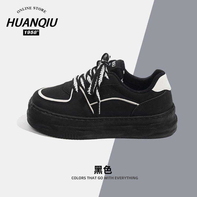 

Muffin little white shoes women s autumn and winter 2025 new fashion women s wheat ears sports and leisure shoes fried street board shoes 40 чорний