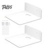 Modern Home Decor Wall Accessories Mounted Floating Shelves Set, Durable Acrylic Ledge Shelves, Space Adhesive for Figures Saving Storage Security