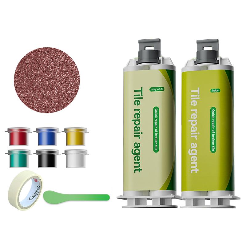 Tile and Marble Repair Compound, Floor Tile Grout, Epoxy Resin AB Adhesive, Adhesive for Filling Holes and Cracks