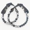 Fashion Pet Beaded Necklace Adjustable Transparent Glass Dog Cat Pearl Collar