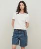 PAUL&ALICE Bermuda Half Denim Pants / Blue