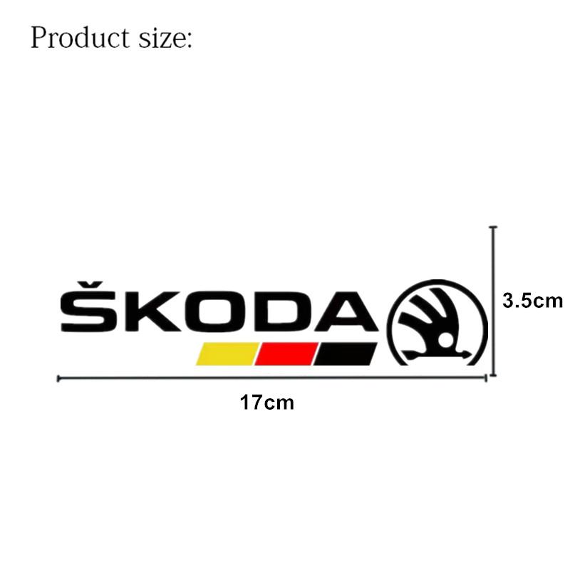 Gxqrp2 Car Sticker 2PCS Car Rearview Mirror Reflective Decals Waterproof Safety Warning Stickers Accessories For Skoda Octavia A5 A7 RS
