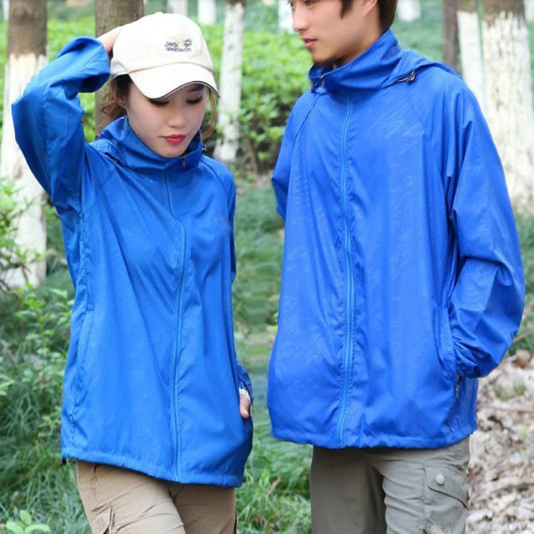 Outdoor Jacket Quick Dry Casual Waterproof Windproof Sunscreen Sports Coat for Jogging