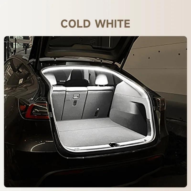 Flexible LED Ambient Light Strip 5M 12V for Tesla Model Y 2025 After Trunk Frunk Silicone Interior Car Decorative Lamp DIY Lamp