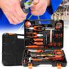 35Pcs Multifuntional Electric Tools Set Steel Household Electrician Kits Hardware Toolbox Black+Orange New
