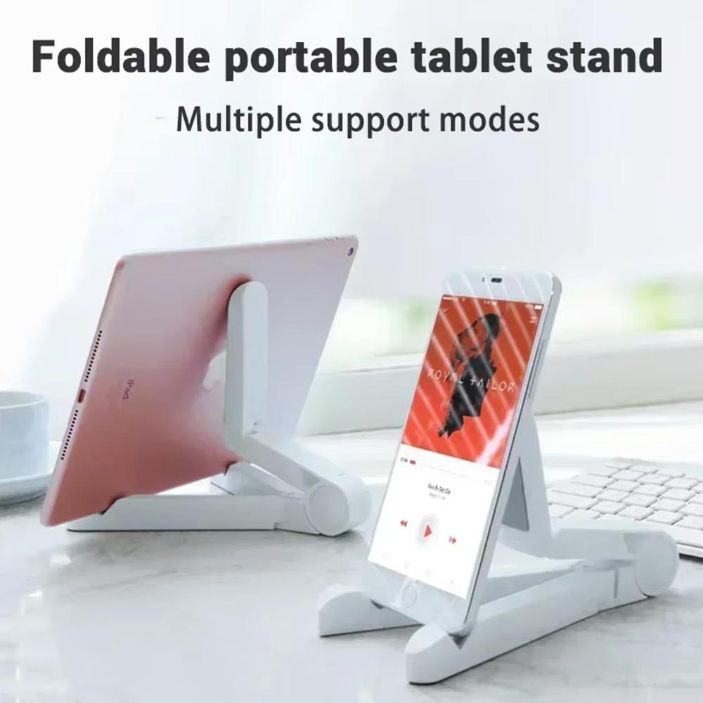 1pcs Universal Tablet Holder Desktop Folding Phone Fixed Tablet Stand For Samsung Xiaomi Huawei Tablet Phone Holder Accessories