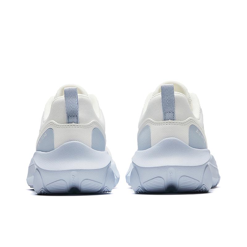 Anta Arc Fashion Comfortable Shock Absorbing Breathable Low Top Casual Running Shoes Women Sneaker White Blue 922527751-2