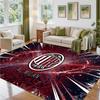 Tappeto in Velluto di Cristallo Design AC Milan Tappetino Decorativo Morbido per Ingresso Camera da Letto
