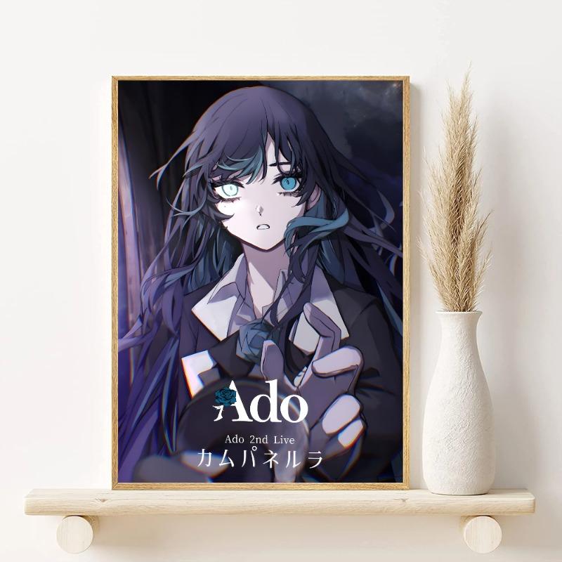 Singer Ado Poster HD Art Sticky Wall Waterproof Home Living Room Bedroom Bar Aesthetic Decoration