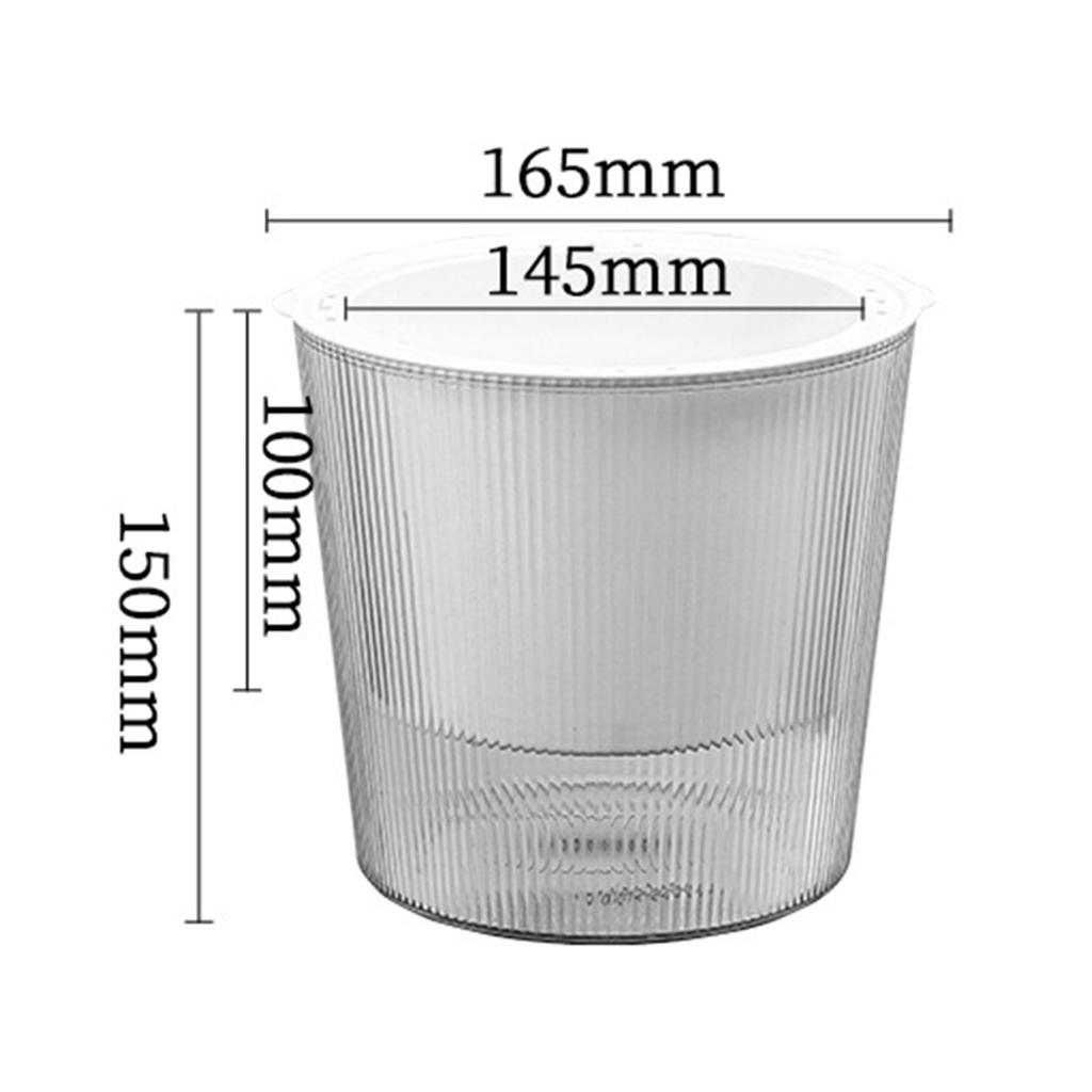 Lazy Flower Pot Automatic Water-Absorbing Flowerpot Transparent Plastic Self Watering Planter Plants Nursery Pot Garden Decor