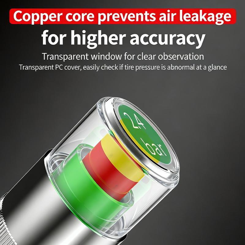 4-Pack Of Tire Pressure Monitoring Caps Tire Pressure Warning Devices And Visual Tire Pressure Detectors