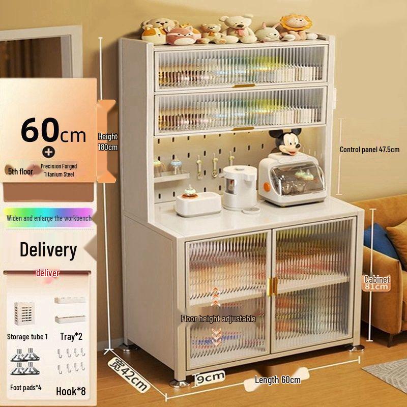 Large Capacity Floor-Standing Baby Formula Feeding Storage Cabinet and Shelf