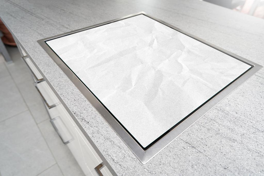 GLAZEN SNIJPLANK 52x30 WIT