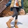 Women's Fur Integrated Thick Bottom Winter Fur Mouth Lightweight Warm Snow Boots Non-slip Wear Casual Sports High Cotton Boots