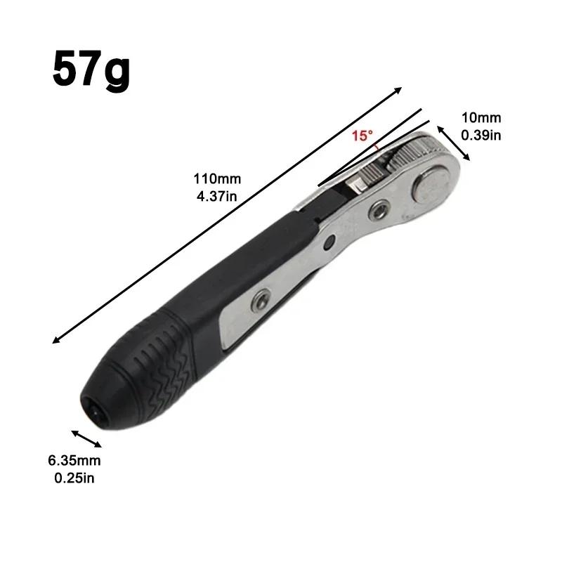 Mini Ratchet Wrench, Hexagonal Double-sided Elbow Wrench, Multifunctional Wrench