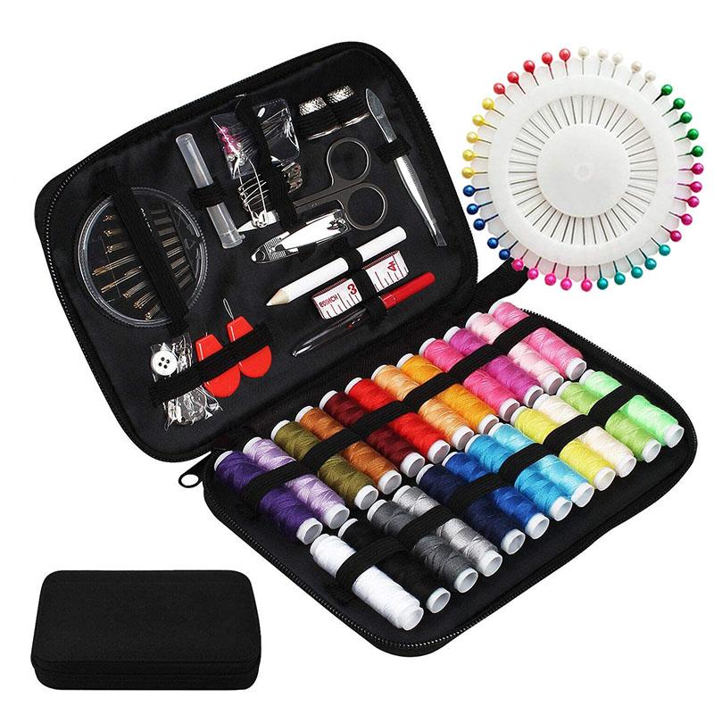 Travel Sewing Kit with Compact Needles and Threads, Household Accessories and DIY Sewing and Repair Supplies Sewing Tool Set