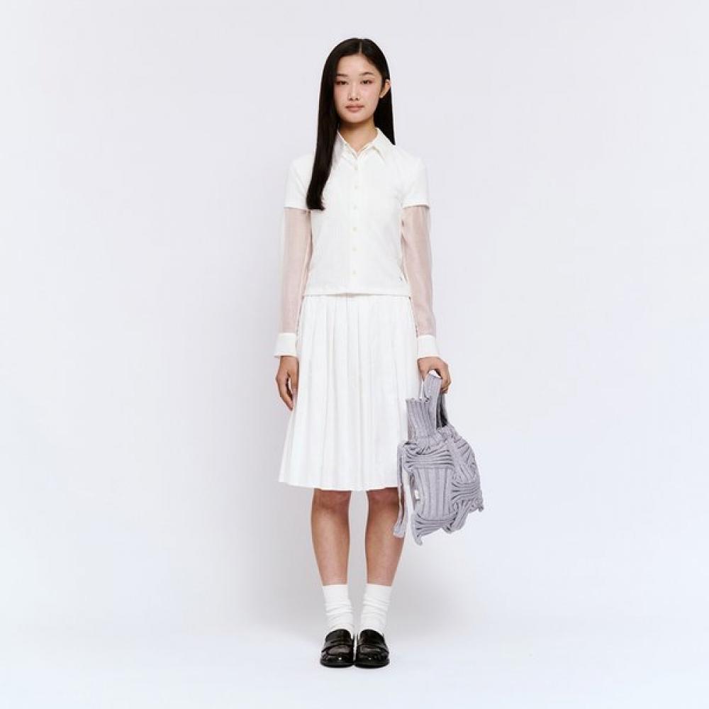 Pleatsmama Big Bow Bag Glitter Silver