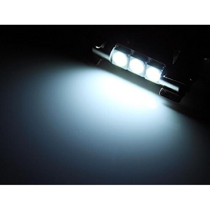 (2) Xenon White F30-WHP 6641 LED Bulbs For Sun Visor Vanity Mirror Lights