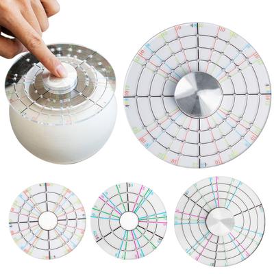 Pottery Trimming Spinner Tool Ceramic Disc Wheel Trim Clay Tools for Potters Easy To Use Colorful Scale Design DIY Pottery Professional Tools