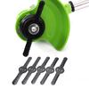 Lithium Electric Grass Cutter Metal Grass Clippers Cordless Lawn Mower Accessories Three-hole Slotted Knife