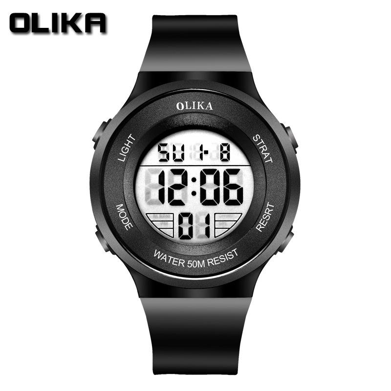 Men's Waterproof Dual Display Sports Watch with Shockproof Multifunctional Quartz