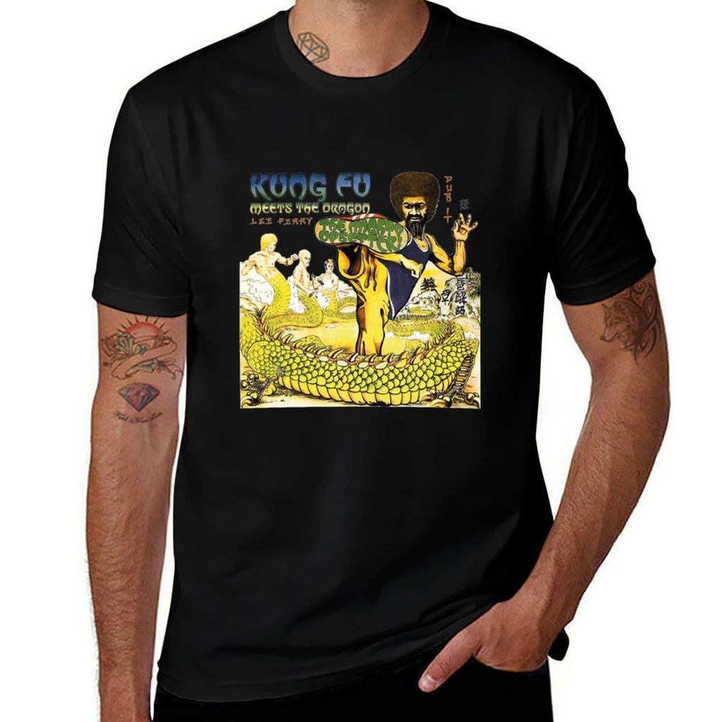 Lee Perry The Mighty Upsetter Kung Fu Meets The Dragon Classic T-Shirt T Shirt for Man 100 Percent Cotton T-Shirt