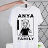 Anya Forger Printed T Shirt Men Yor Forger Tops Tees Harajuku Spy X FAMILY Tshirt Streetwear Hip Hop Male T-shirts