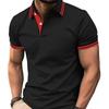 Pánské polo tričko s krátkým rukávem 3D digitální tisk Business Casual knoflíkové polo tričko