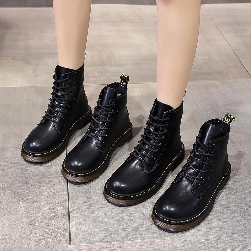 2025 Autumn Early Winter Shoes Women Fashion Boots Flat Non-slip Ladies Ankle Boots Brand Black Botas