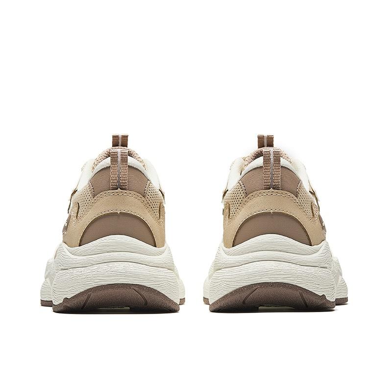 Anta Cushioning Abrasion Resistant Cushioning, Wear Resistant Low top Chunky Sneakers Women's Khaki 122538851-4