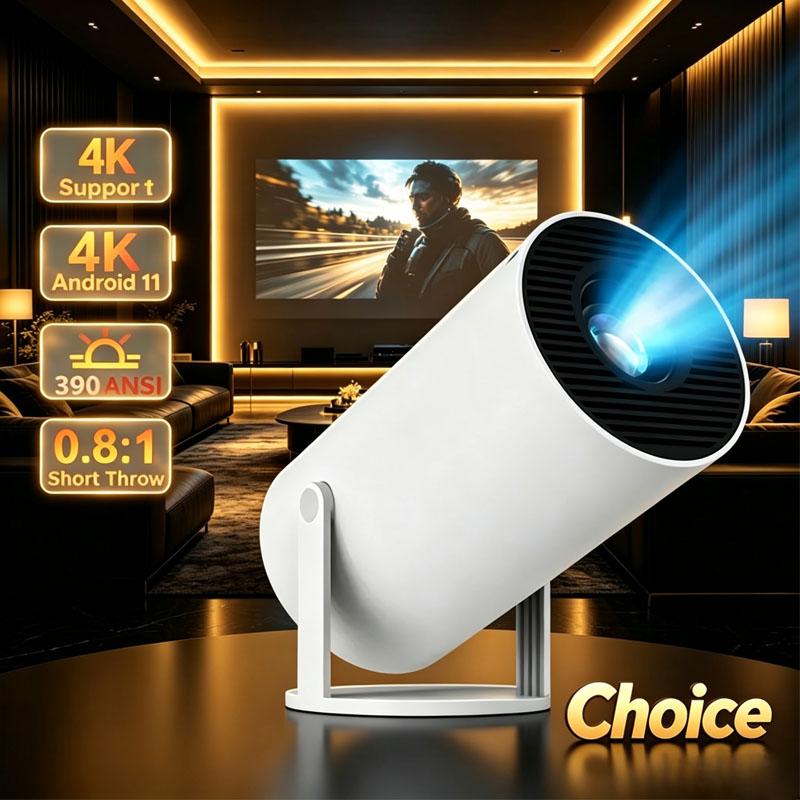 New Projector 4K Android 11 Mini HY300 Wifi6 290ANSI Allwinner H713 BT5.0 1080P 1280*720P Cinema Outdoor Portable Projetor