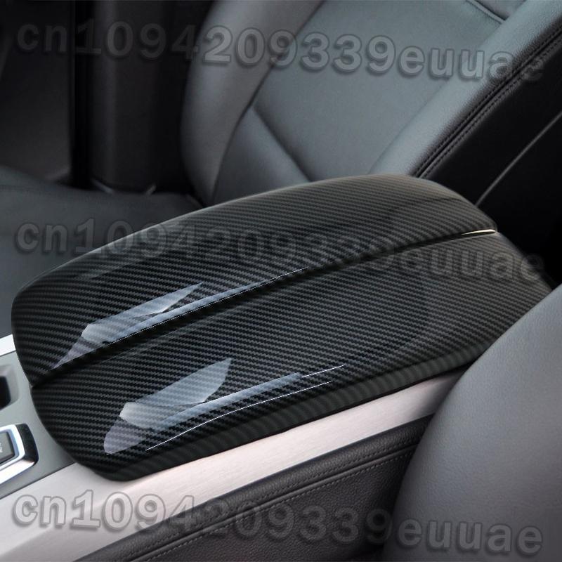 For BMW X5 X6 X7 E70 E71 F15 F16 G05 G06 G07 ABS Carbon Fiber Car Styling Center Console Lid Armrest Box Trim Protective Cover