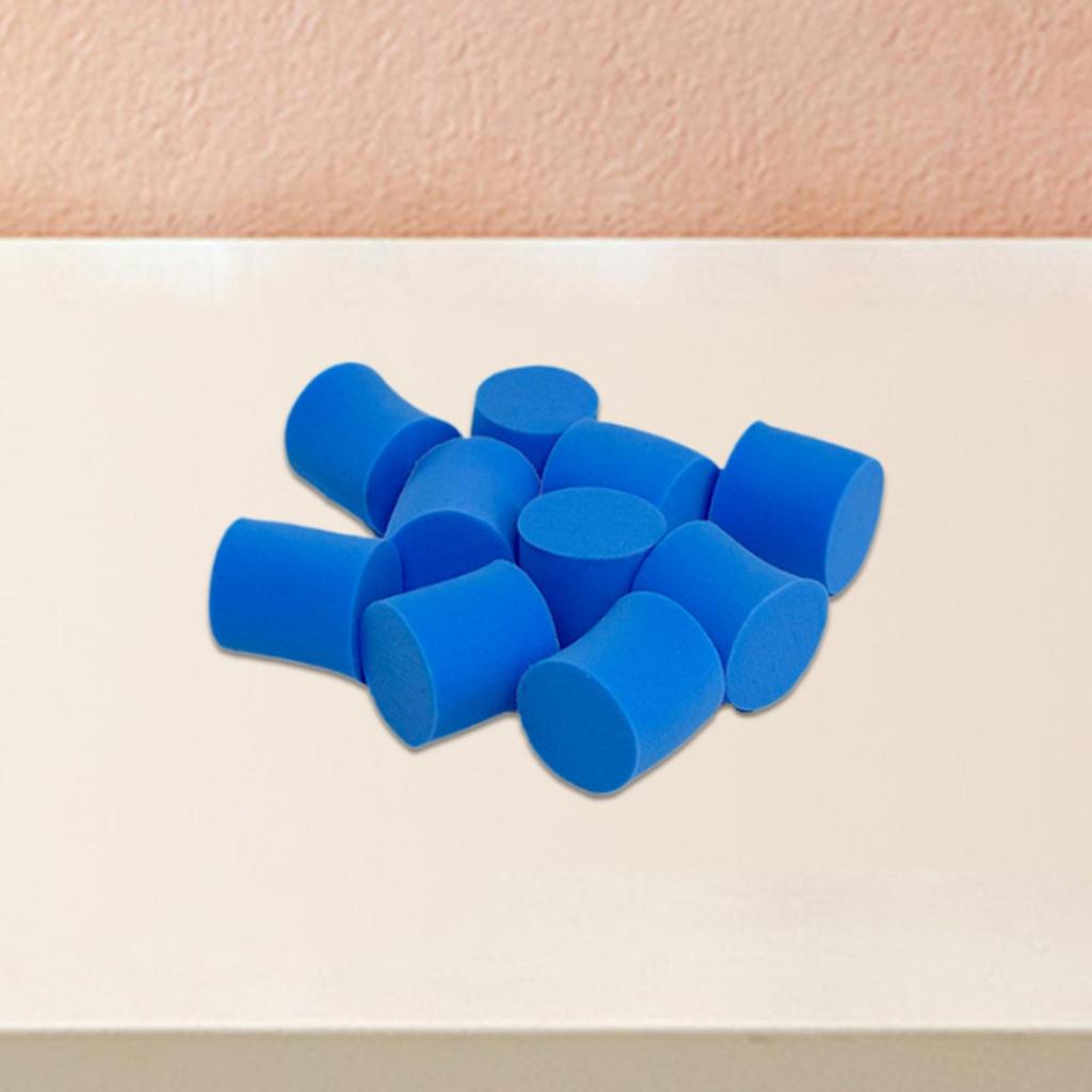 10 Pieces ANT Farm Test Tube Sponge Plug Accessories ANT Nest Moisture Blue for ANT Nest Tool ANT House Stopper ANT Farm Plug
