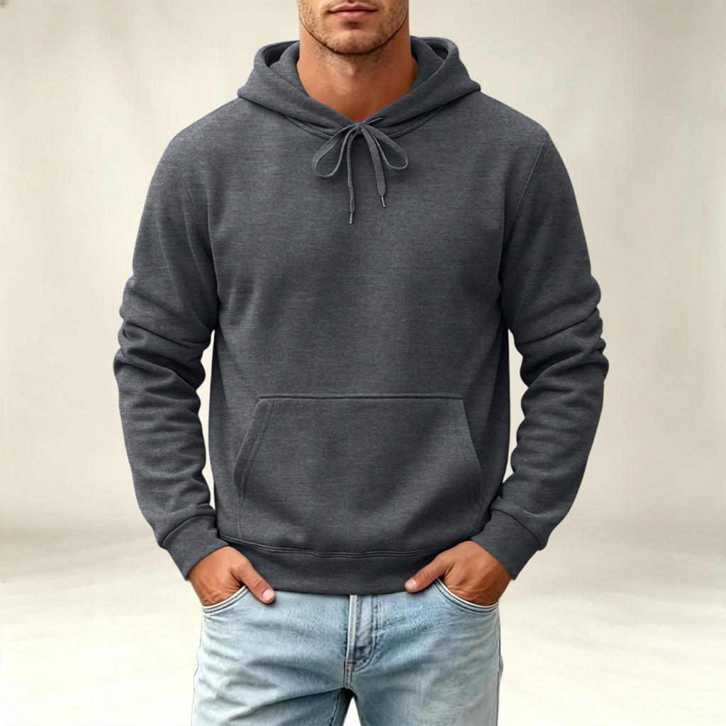 Men's Hoodie Casual Long Sleeve Pullover Sweatshirt for Fall and Winter Everyday Wear