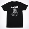 Rancid Skeleton Mohawk Beer Graphic Black T-Shirt Street Punk Band Tee