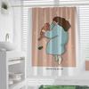 Cartoon Minimalist washable Dirt-Resistant Shower Curtain Shower Head waterproof Polyester Bath Curtain For Home Decor