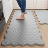 PVC Umweltfreundliche rutschfeste Küchenbodenmatte - Ölbeständige und verdickte Fußmatte für Zuhause oder Büro, Unregelmäßige Form, Neuankunft.