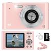 Digital camera digicamera 48 million pixels 1080P video recording 16x zoom image stabilization self-timer suitable school trips beginner-friendly 32G