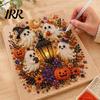 Handmade Holiday Gift Ideas Halloween Faux Pearl Art DIY Kit, Spooky Cute 3D Beads Painting Crafts, Unique Party Favors Gothic Ghost Pumpkin Cat Crow