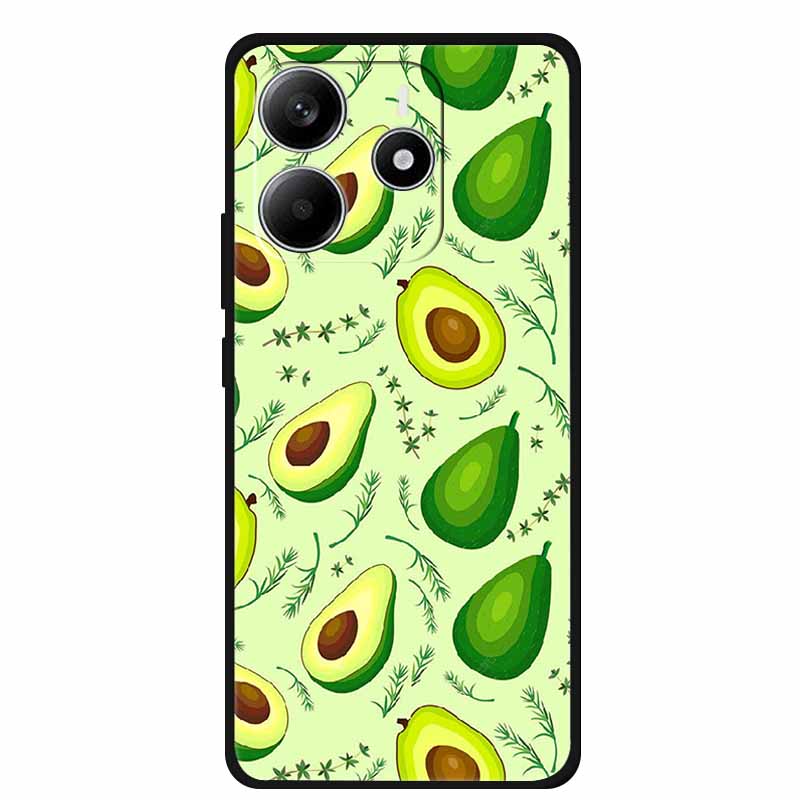 Pour Redmi Note 14 4G GLOBAL Coque Animaux Silicone Souple TPU Étuis de Téléphone Housse Arrière pour Xiaomi Redmi Note14 4G Protecteur Coque