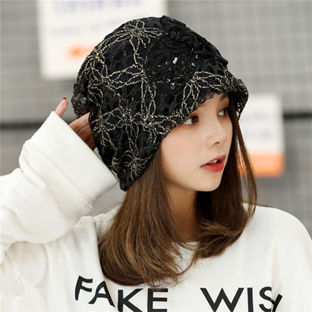 New Butterfly Flower  Women Hip-hop Cap Beanie Winter Slouch 5 Colors One Size Elastic  Slouchy Hat
