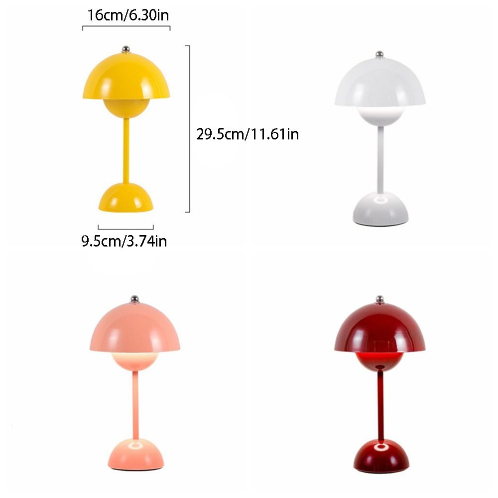 Touch Control LED Table Lamp Tricolored Light Decorative Lamp Dimmable Flower Bud Lamp  Living Room
