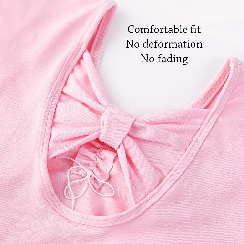 Fashion Long Sleeve Kids Ballet Dress Bowknot Fluffy Performance Clothes Cotton Party Dress Ballet Tutu Skirt Children