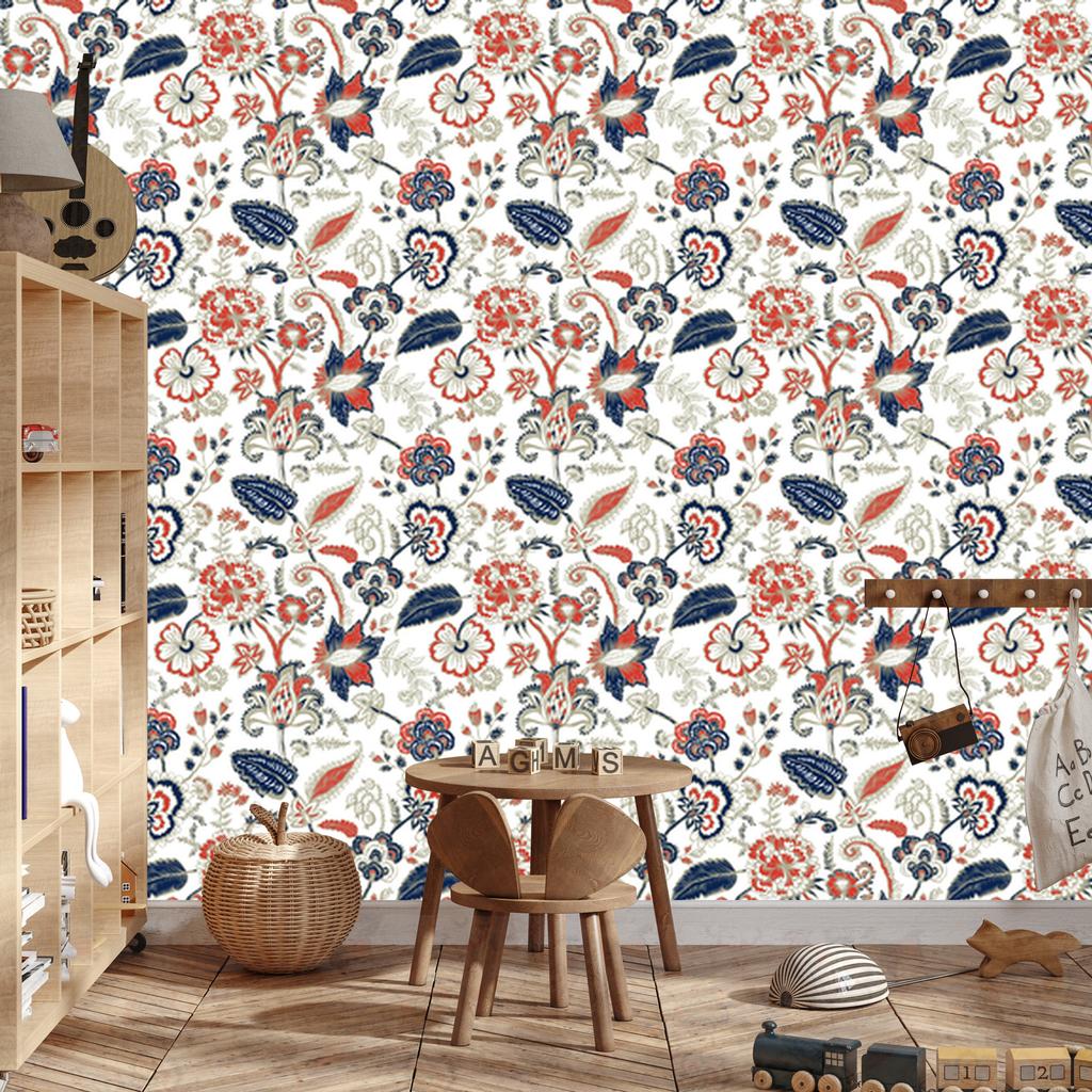 Colorful Meadow Flowers Wallpaper for Living Room and Bedroom 50x1000